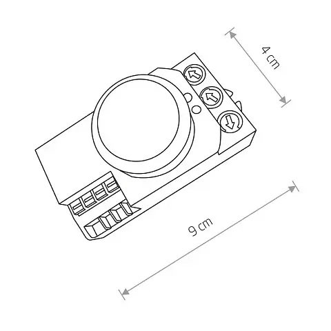 Czujnik ruchowo-zmierzchowy ACCESSORIES 8821 biały