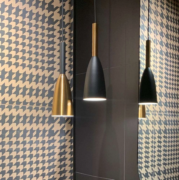 Hygge LAMPA wisząca SOLIN LP-181/1P BK/GD Light Prestige metalowa OPRAWA zwis sopel czarny złoty