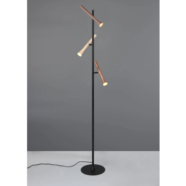 Podłogowa lampa stojąca FIATO 452010317 LED 3W 2300-4000K czarny multikolor