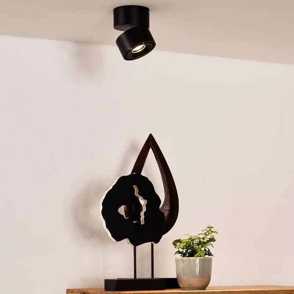 Regulowana LAMPA sufitowa YUMIKO 35911/08/30 Lucide metalowa OPRAWA tuba LED 8W 2700K spot czarny