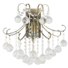 Kryształowa LAMPA ścienna Barcelona 6245/1 21QG Elem metalowa OPRAWA kinkiet crystal glamour mosiądz przezroczysty