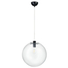 Okrągła lampa wisząca Tonda ST-8722P-XL black Step kula przezroczysta