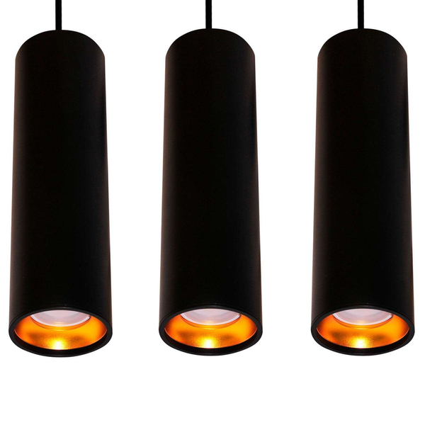 LAMPA wisząca LATI 307583 Polux metalowa OPRAWA listwa ZWIS tuby czarne