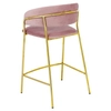 Tapicerowane krzesło Margo KH1201100129.14 King Home barowe różowe
