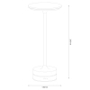 Komercyjna lampa stołowa Tavolo ML2269 LED 2,5W CCT USB-C czarny