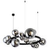 Zwisowa lampa kulista BUBBLES AZ5875+AZ5879 Azzardo balls czarny przydymiony