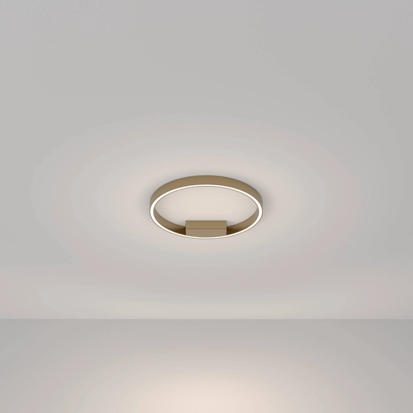 Lampa sufitowa plafon Rim MOD058CL-L25BS4K LED 25W mosiądz