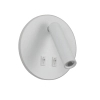 Okrągła ścienna lampa Furla WL-53742-1-WH LED 8W 3000K z regulacją biała