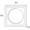 Oprawa wpuszczana Spilio H190.03 Maxlight oczko metalowe białe