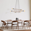Lampa wisząca nad stół Helix 4950 TK Lighting wielopunktowa czarna orzech