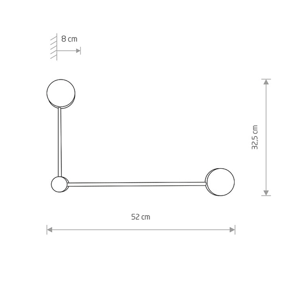 Ścienna LAMPA loftowa ORBIT 7801 Nowodvorski plafon do jadalni stick biały