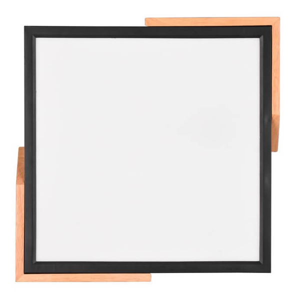 Kwadratowy plafon Meta R67191132 RL Light LED 20W 3000K drewniany czarny
