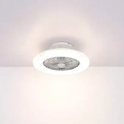 Wentylator lampa sufitowa CORUSSO 3654 Globo LED 45W 3000-6500K koło biały