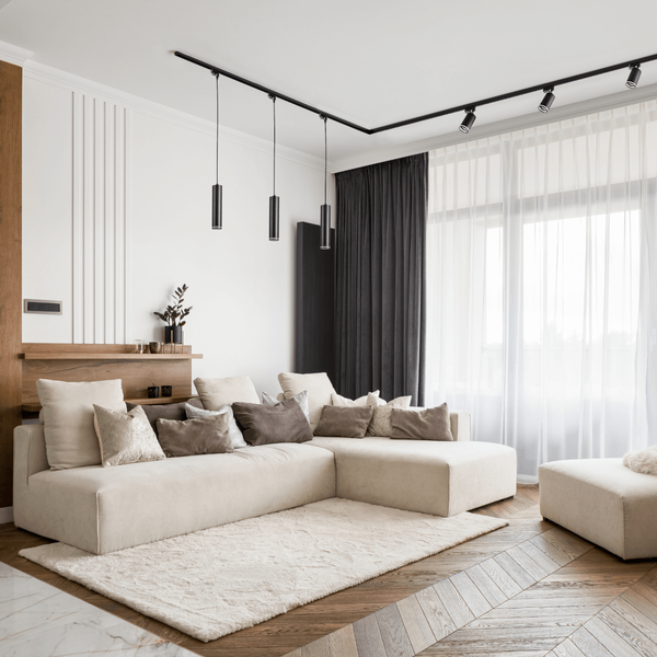 Wisząca lampa do systemu 1-fazowego Paris 321558 tuba metalowa czarna
