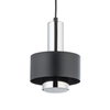 Lampa zwisająca Rif 40714 Sigma do jadalni pojedyncza czarna srebrna
