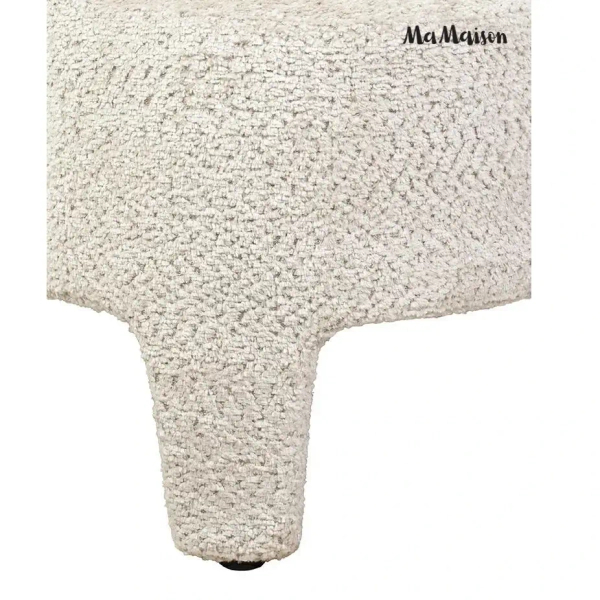 Tapicerowany fotel OSCAR MM001501100358 beżowy kubełkowy tkanina 70cm
