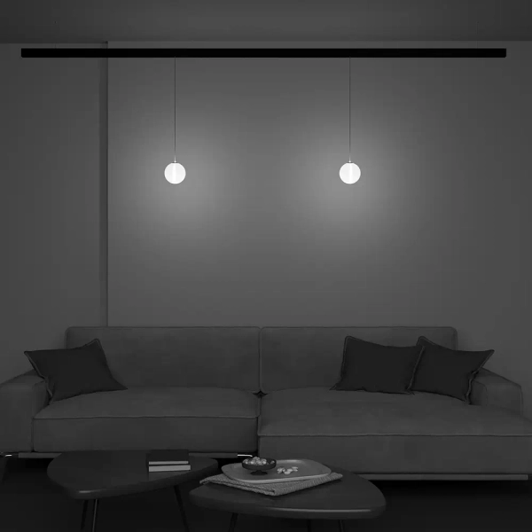 Lampa magnetyczna do szyn Luna TR039-4-5WTW-DD2-B LED 6W 2700K czarny