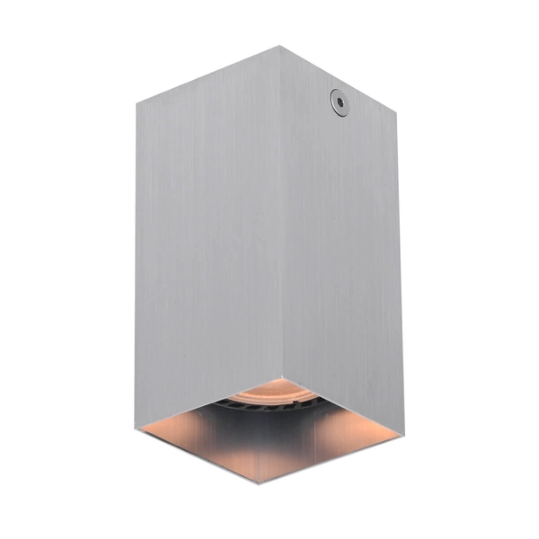 Prostokątna lampa nasufitowa Ander CLN-28394-S-ALU Italux do biura srebrny