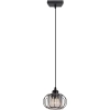 Industrialna lampa wisząca 8221/1 BL druciana kula czarna