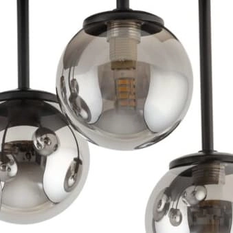 Molekułowa lampa sufitowa Tulia 33500 Sigma szklane kule przydymiona