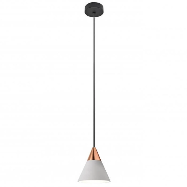 Wisząca lampa TENTOR AZ3085+AZ3101 LED 7W 3000K czarny różowe złoto biały