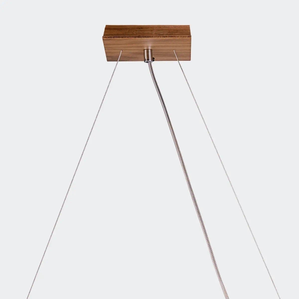 Potrójna lampa wisząca kule Sfera QN-SFERA-3P-TEAK brązowy biały