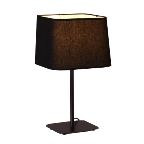 Stojąca LAMPKA biurkowa MARBELLA LP-332/1T BK Light Prestige abażurowa LAMPA stołowa klasyczna czarna