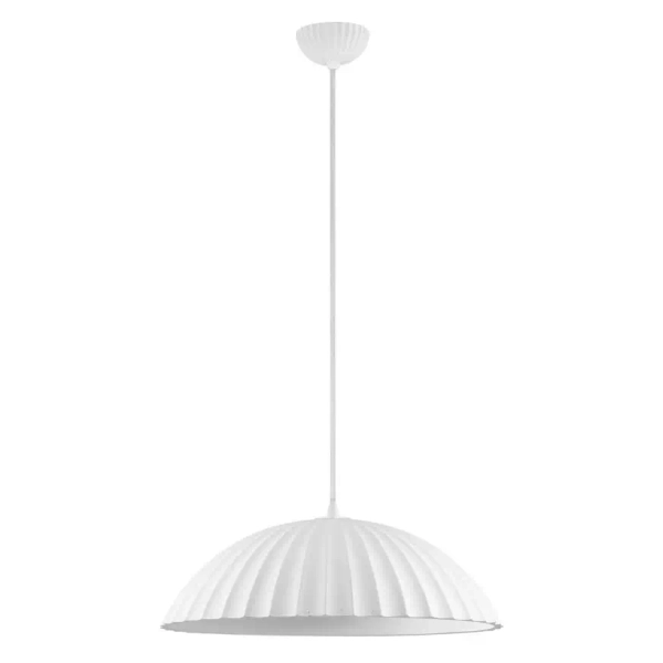 Betonowa lampa wisząca nad stół GIRONTO LE45302 do jadalni biała