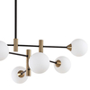 Sufitowa lampa MARINO PND-9148-6-OPAL Italux molekuły szklane kule białe