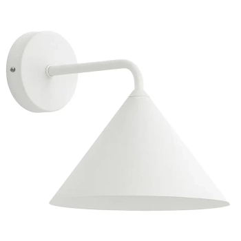 Minimalistyczna ścienna lampa Capital MLP2479 stożek biały