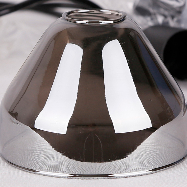 Industrialna lampa wisząca GREGORY 33-79008 szklana loftowy przydymiony