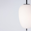 Czarna lampa wisząca Marc LE42720 szklana kula ball do pokoju loftowa