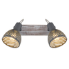 Lampa reflektorowa sufitowa Mori 54661-2 drewniana szara biała