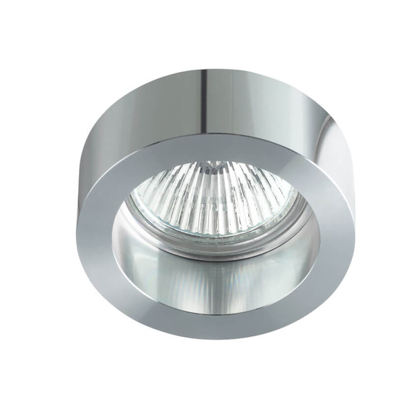 Okrągłe oczko metalowe Ranti MQ71811-1B Italux do gabinetu metalowe srebrne