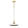Wisząca lampa Welsh QN-WELSH-P-WHT LED 15W 3000K dyski złote białe