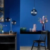 Loftowa wisząca lampa Ripple SP71-RIP8810 szklana kula chrom przydymiony