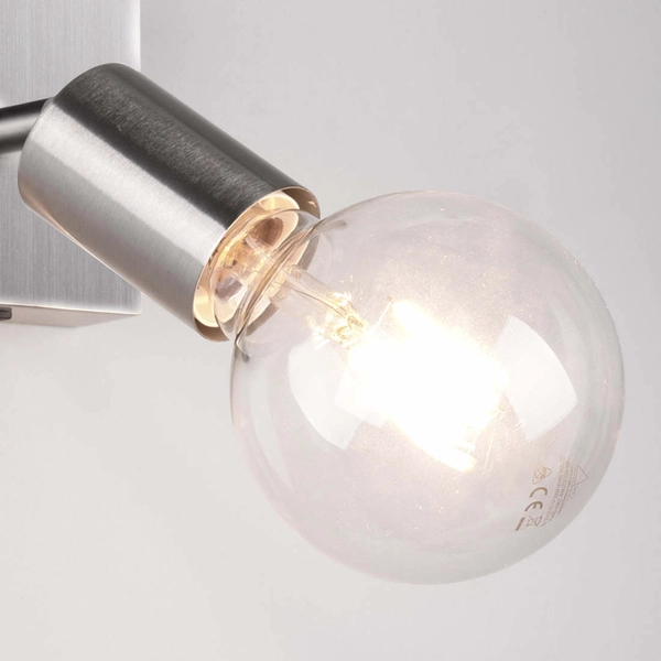 Ścienna LAMPA loftowa VANNES R80181707 RL Light kinkiet OPRAWA metalowa reflektorek regulowany nikiel mat