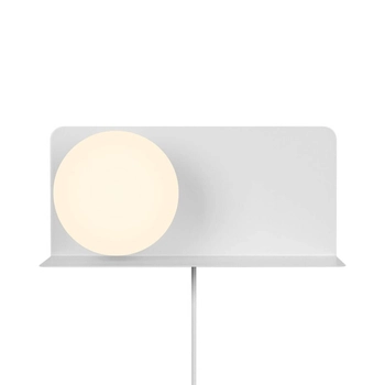 Lampa ścienna kulista LILIBETH 2312931001 z półką biała