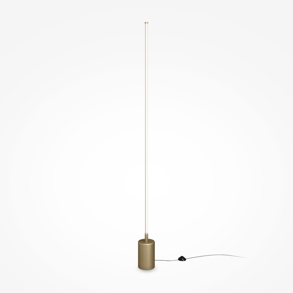 Prosta lampa podłogowa Flow MOD147FL-L20BSK1 mosiądz