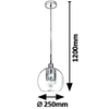 Modernistyczna LAMPA wisząca PHILANA 6495 ażurowa ZWIS kula ball złoty przezroczysty OUTLET