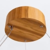 Wisząca lampa ring Angular QN-ANGULAR-RING-LED-80-TEAK LED 29W 3000K brąz