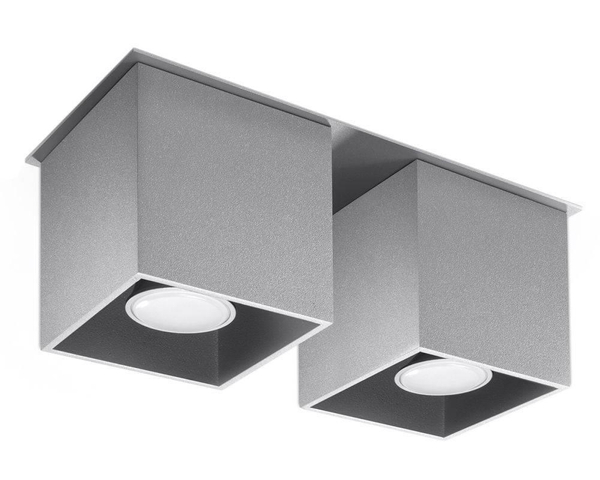 Downlight LAMPA sufitowa SL.0064 metalowa OPRAWA kostki szare OUTLET