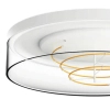Plafon szklany Nolan 1004 Zumaline LED 17W 2700K ściemnialny przezroczysty