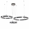 Żyrandol pierścieniowy ARKADIA ST-6376-40+60+80 tytanowy LED 285W 3000K ringi