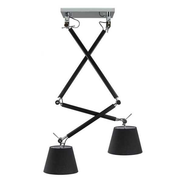 Regulowana lampa wisząca Zyta AZ1846+2xAZ2600 Azzardo czarna 
