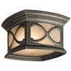 Zewnętrzna LAMPA sufitowa stropowa Franceasi KL-FRANCEASI-F Elstead KICHLER ogrodowa OPRAWA metalowa retro outdoor IP44 brąz bursztynowa