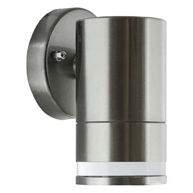 Zewnętrzna LAMPA ścienna TARAS 03569 Ideus elewacyjna OPRAWA metalowa tuba na taras outdoor IP54 satyna