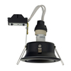 Łazienkowa lampa do zabudowy Foxtrot 8374 czarne oczko metalowe