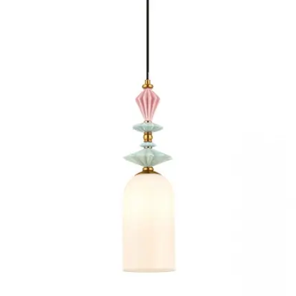 Liniowa wisząca lampa 22153 ceramiczna kule do salonu mosiądz czarny