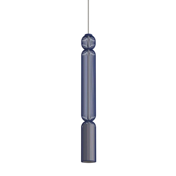 Sypialniana wisząca lampa CAMELEON SINGLES 12196 druciana granatowa
